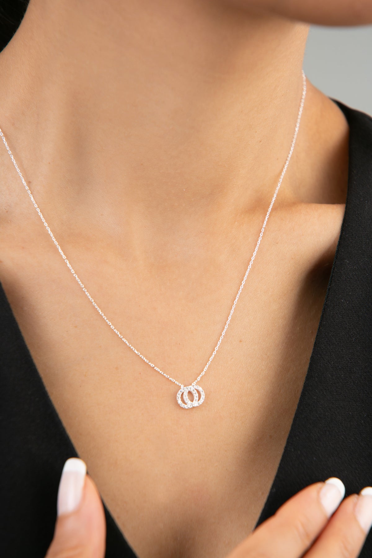 Women's Infinity Model 925 Sterling Silver Necklace
