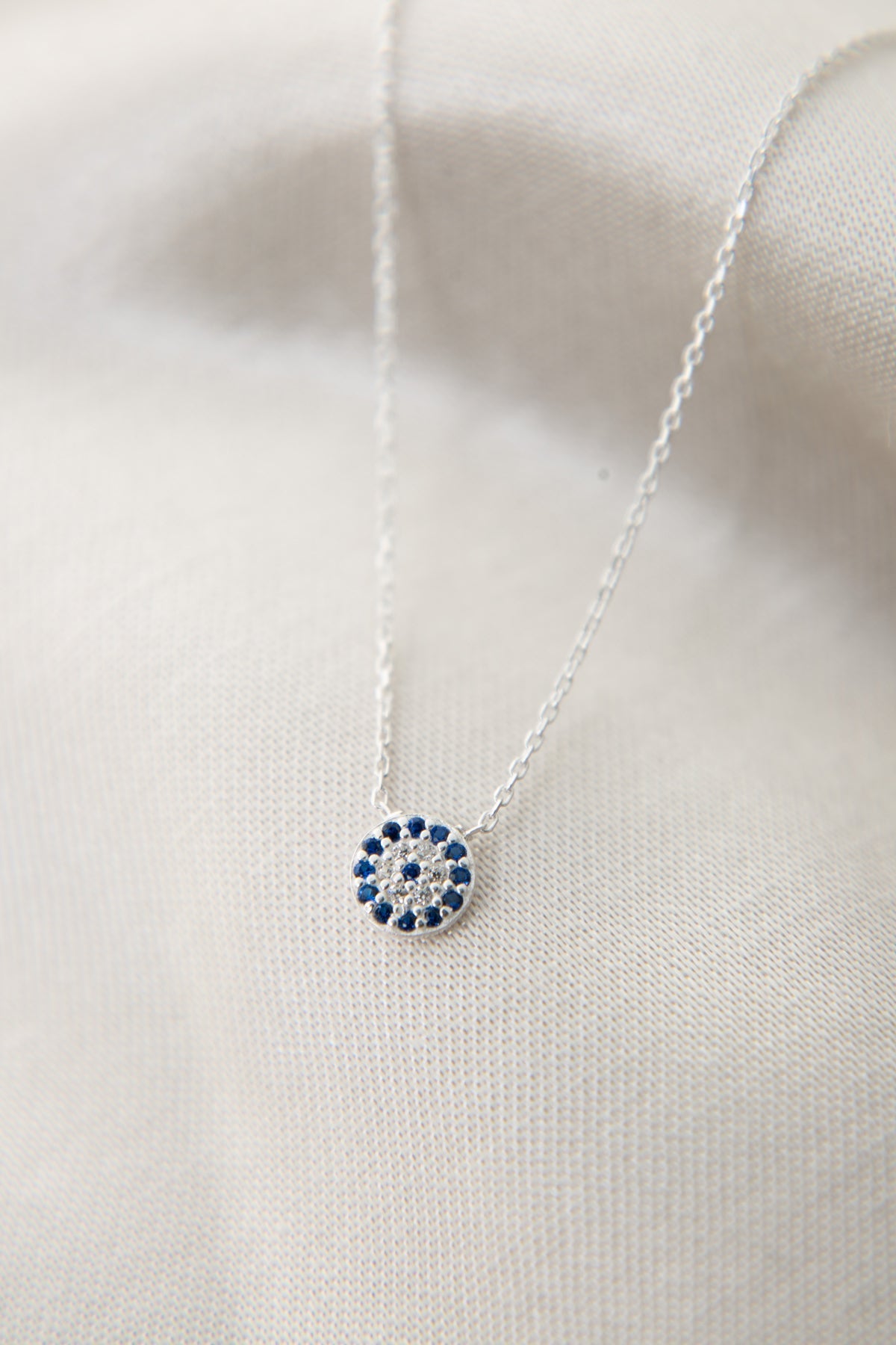 Women's 925 Sterling Silver Evil Eye Necklace