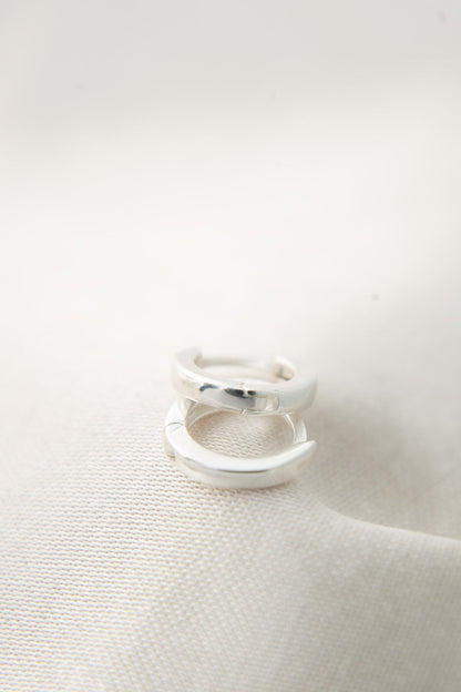 Women's Classic Hoop Earrings in 925 Sterling Silver