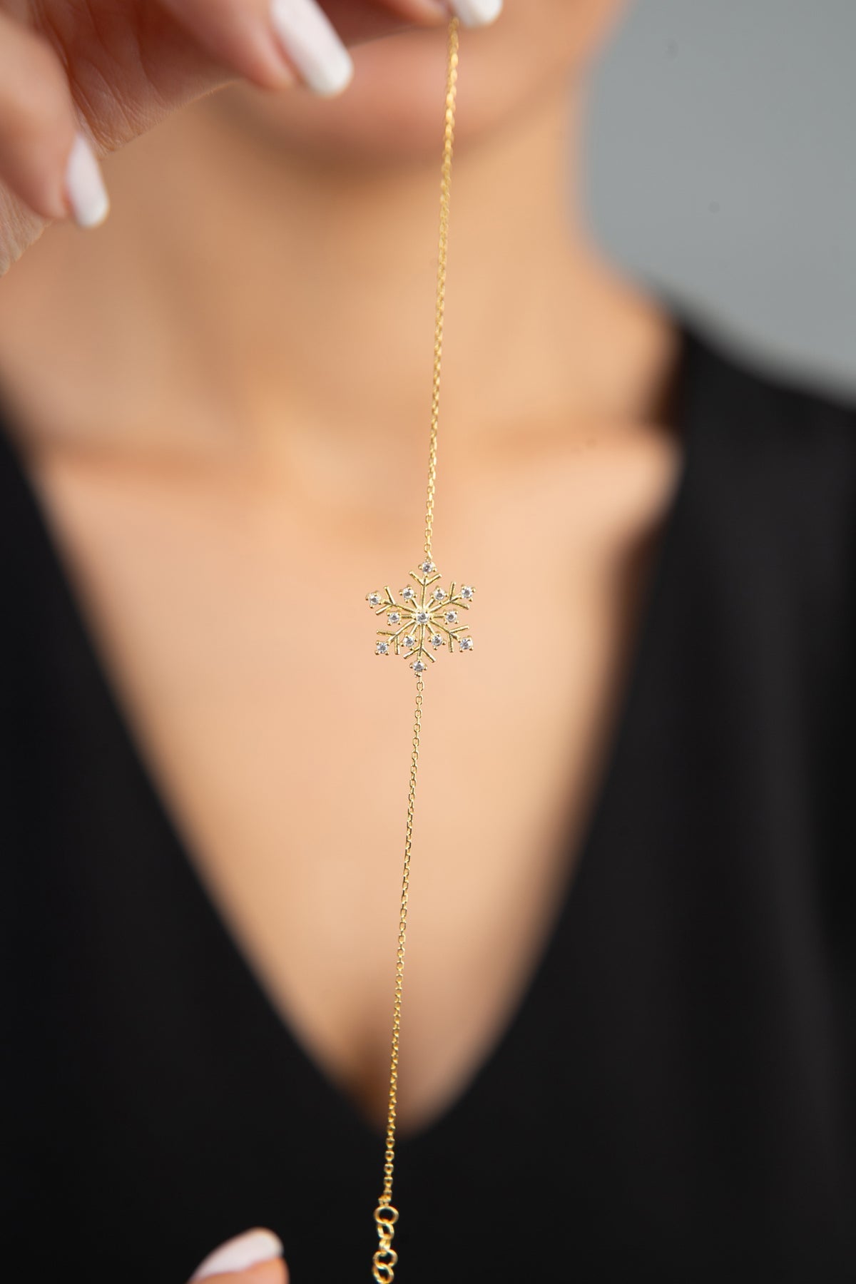 Women's Snowflake Model 925 Sterling Silver Bracelet