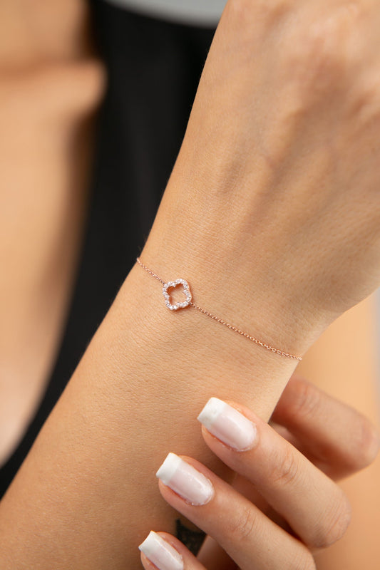 Women's 925 Sterling Silver Clover Bracelet