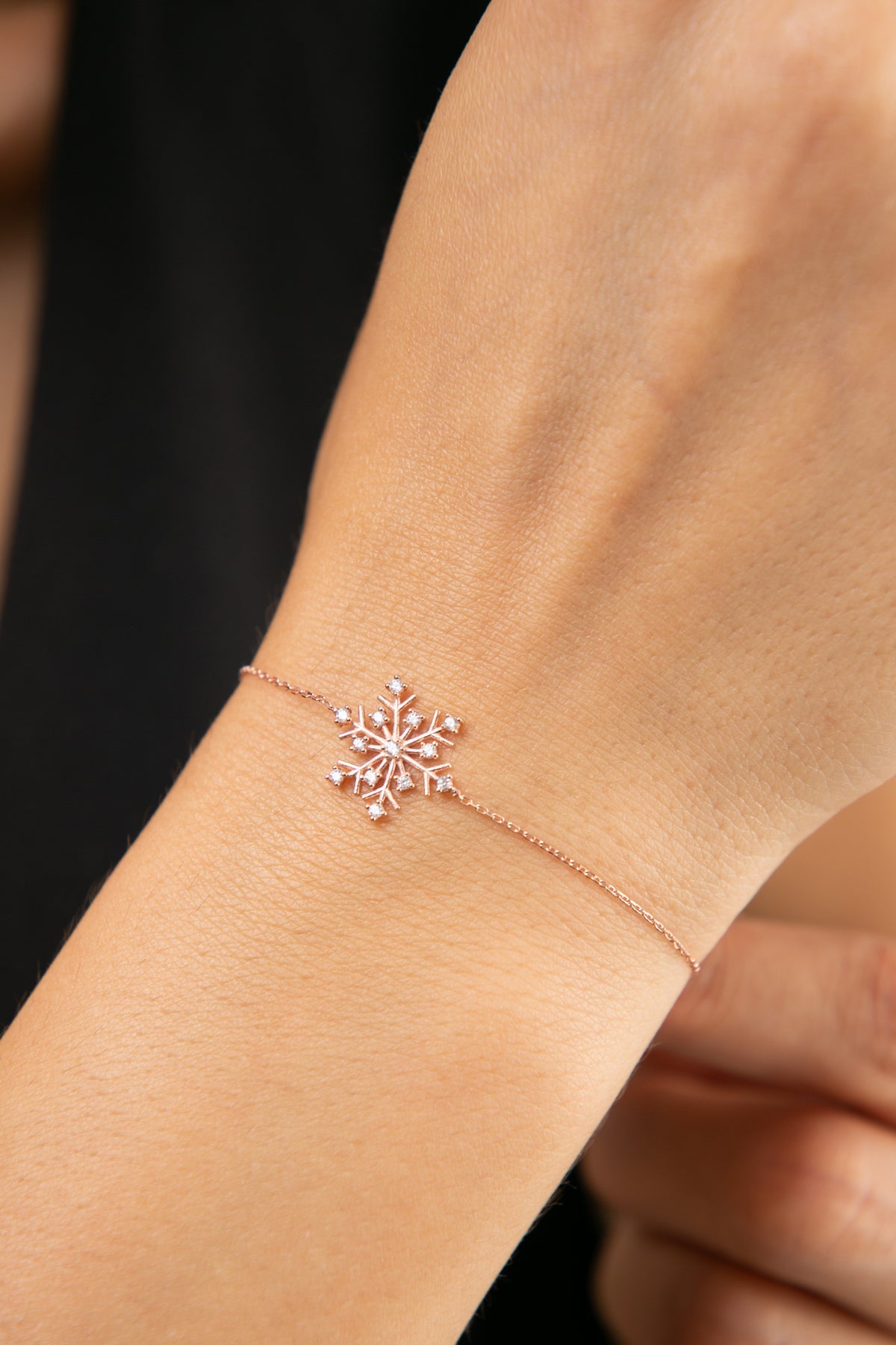 Women's 925 Sterling Silver Snowflake Bracelet