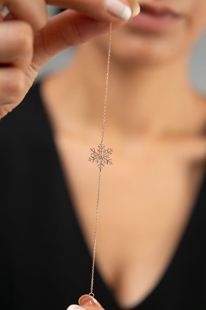 Women's 925 Sterling Silver Snowflake Bracelet