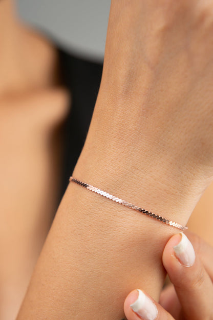 Women's Fox Tail Model 925 Sterling Silver Bracelet