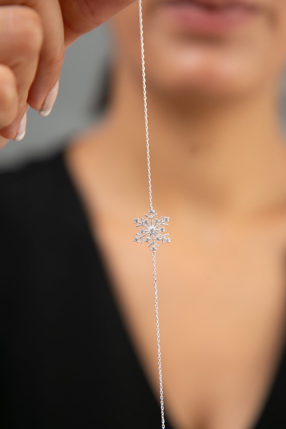 Women's 925 Sterling Silver Snowflake Bracelet