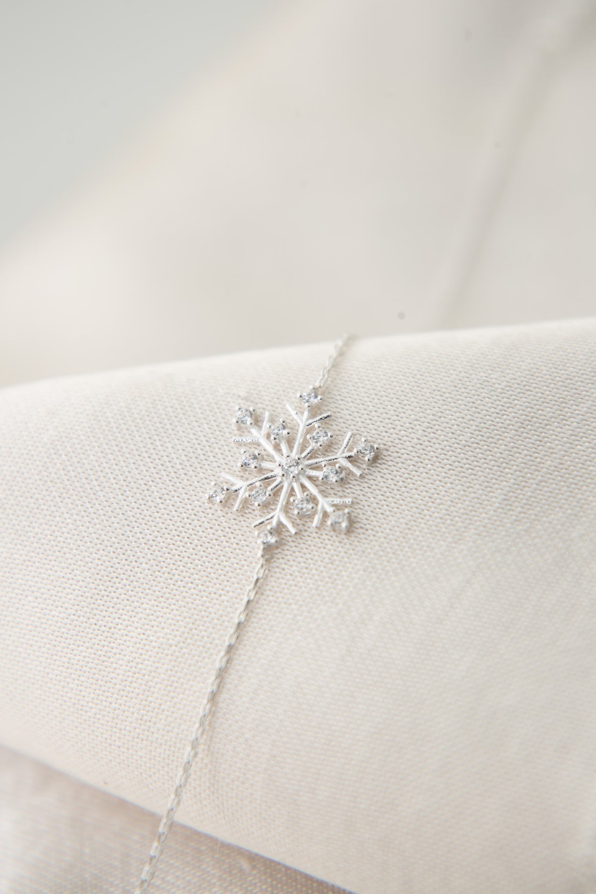 Women's 925 Sterling Silver Snowflake Bracelet