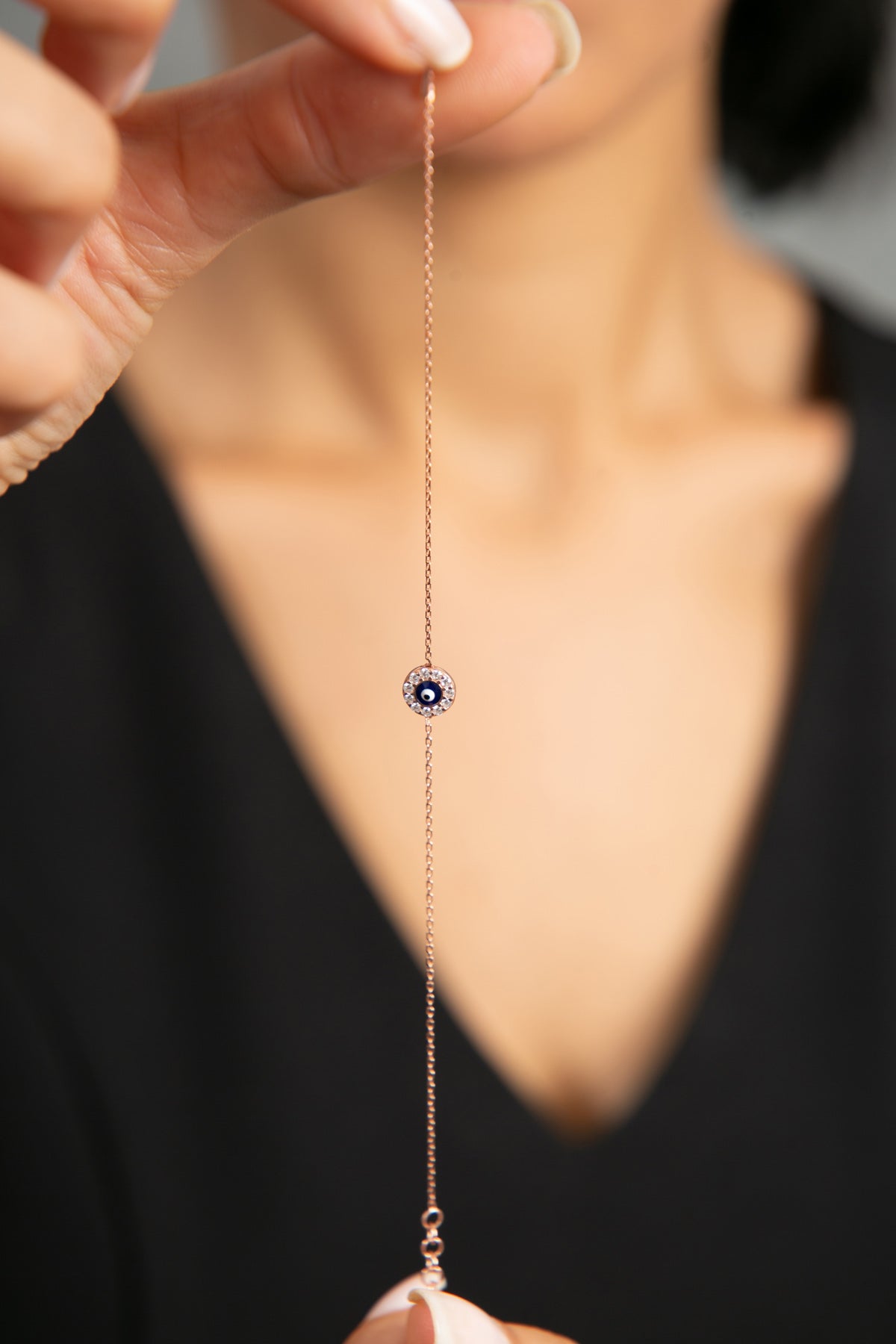 Women's Evil Eye Model 925 Sterling Silver Bracelet