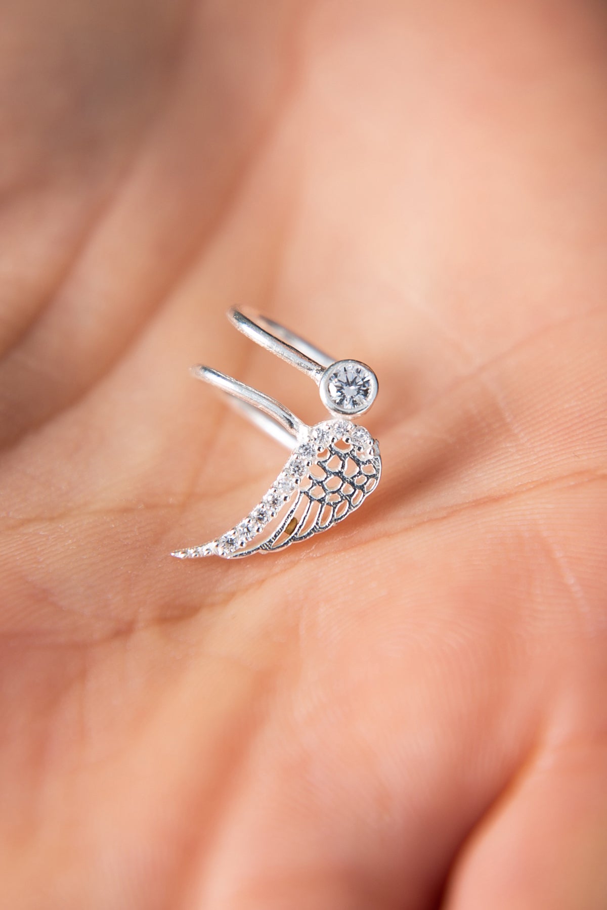 Women's Wing Model 925 Sterling Silver Cartilage Earring