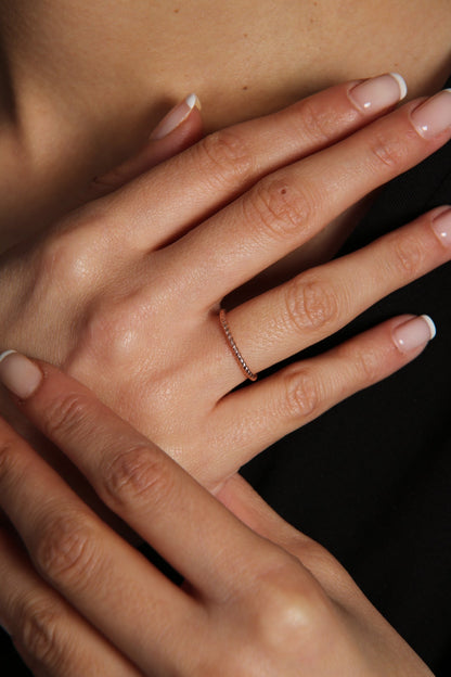 Women's Elegant Twisted Model 925 Sterling Silver Ring
