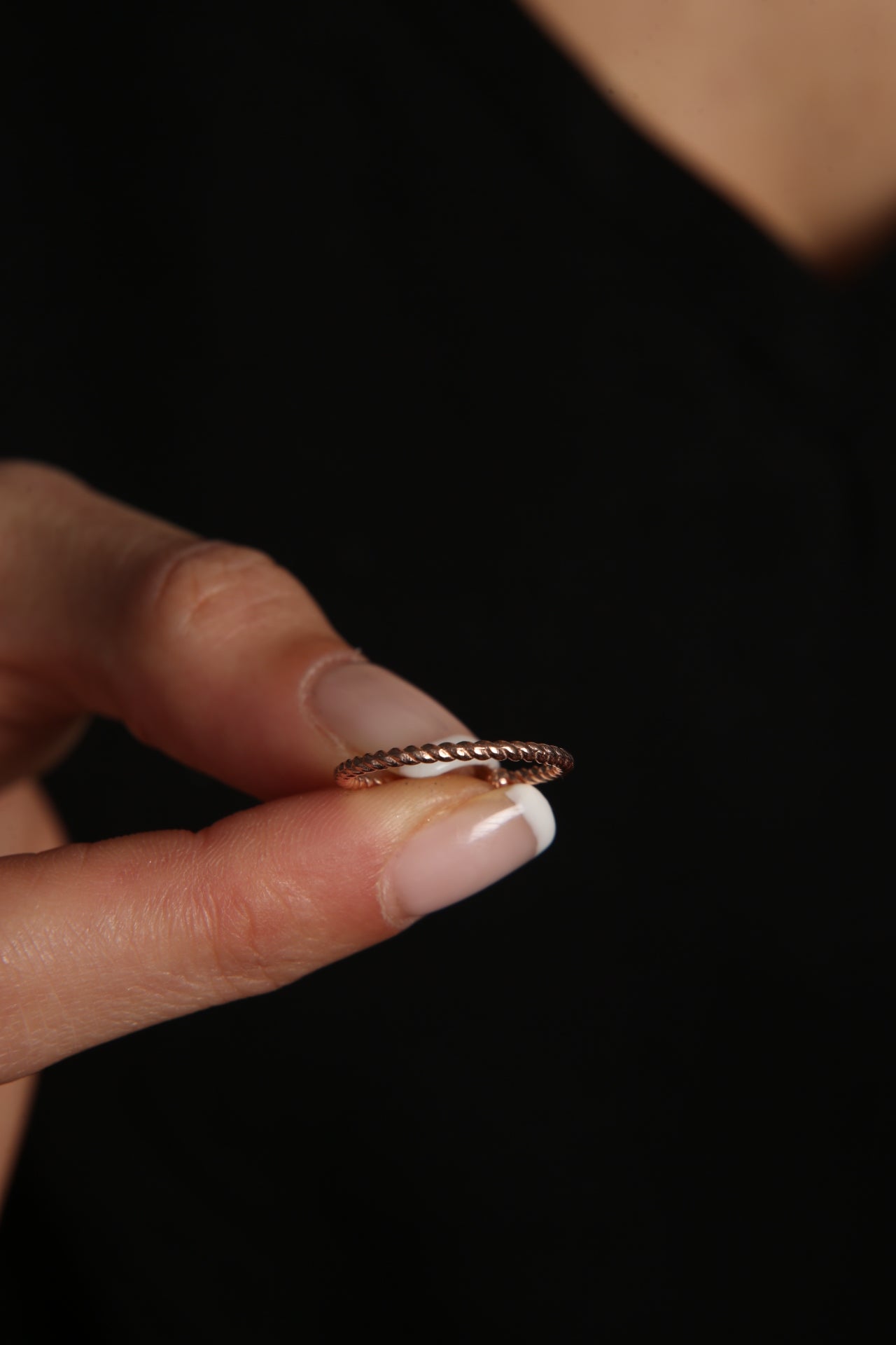 Women's Elegant Twisted Model 925 Sterling Silver Ring