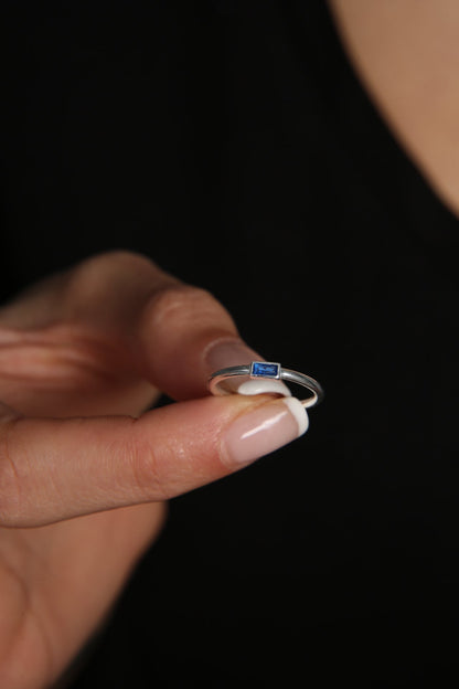 Women's 925 Sterling Silver Elegant Stone Ring