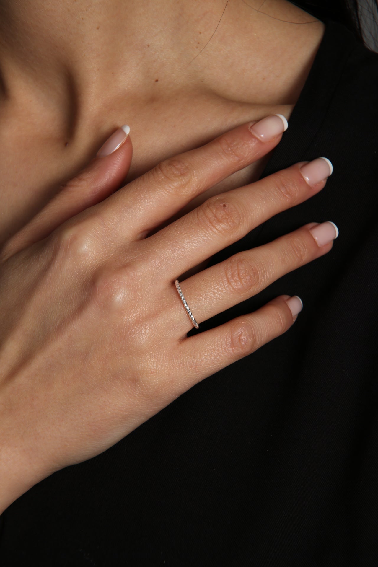 Women's Twist Design 925 Sterling Silver Ring