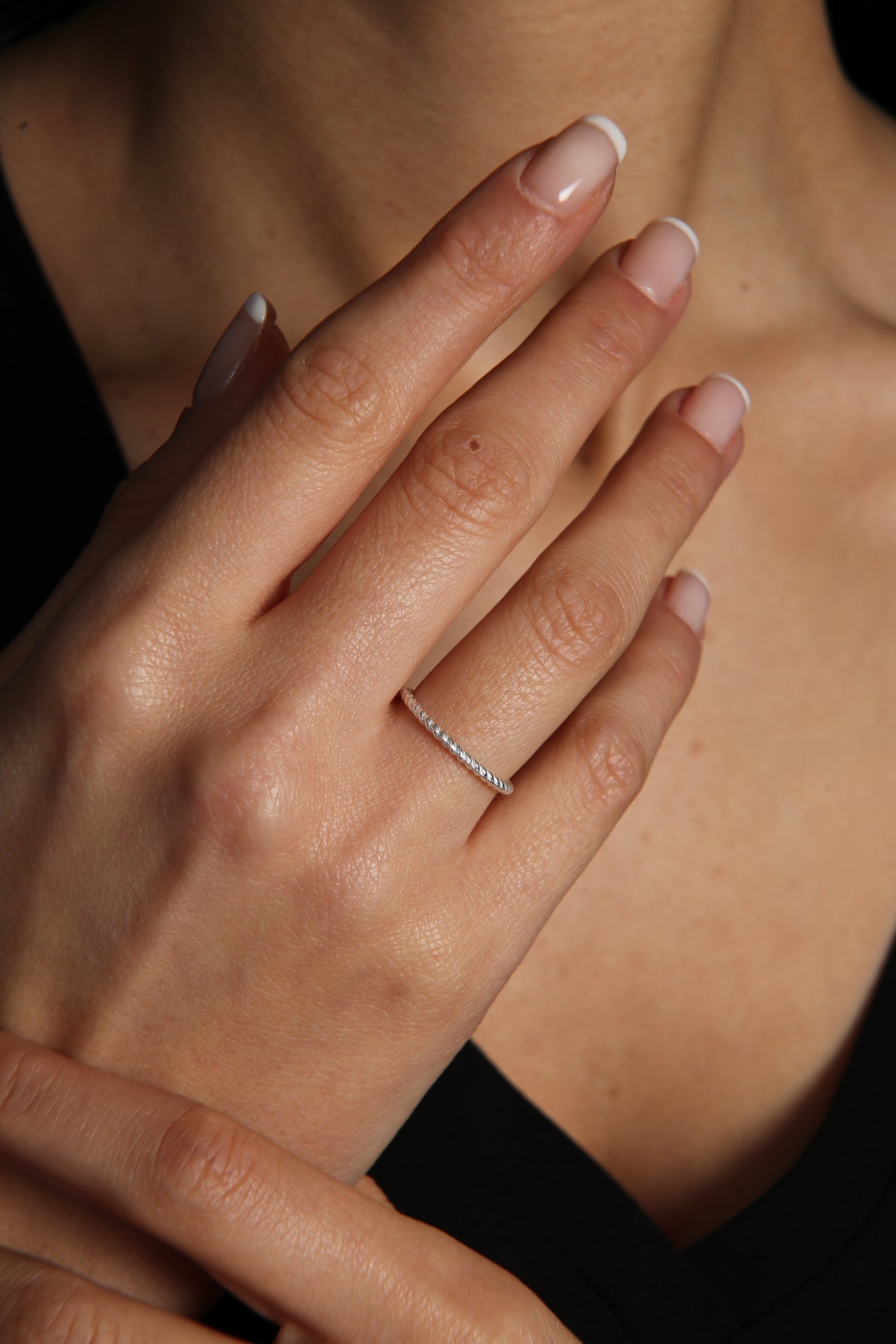 Women's Twist Design 925 Sterling Silver Ring