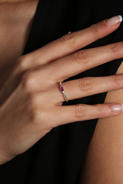 Women's Stone Trend Model 925 Sterling Silver Ring