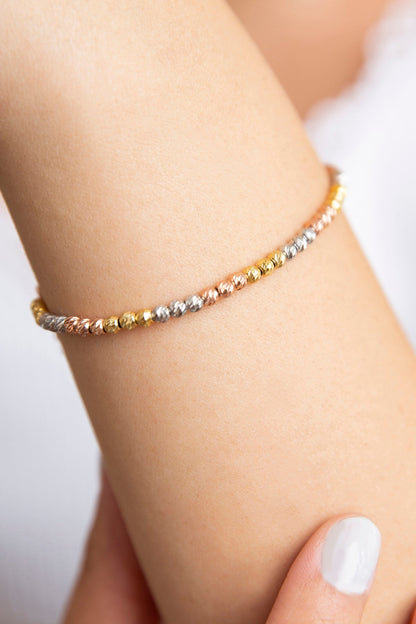 Women's 3-Color Dorica 925 Sterling Silver Bracelet