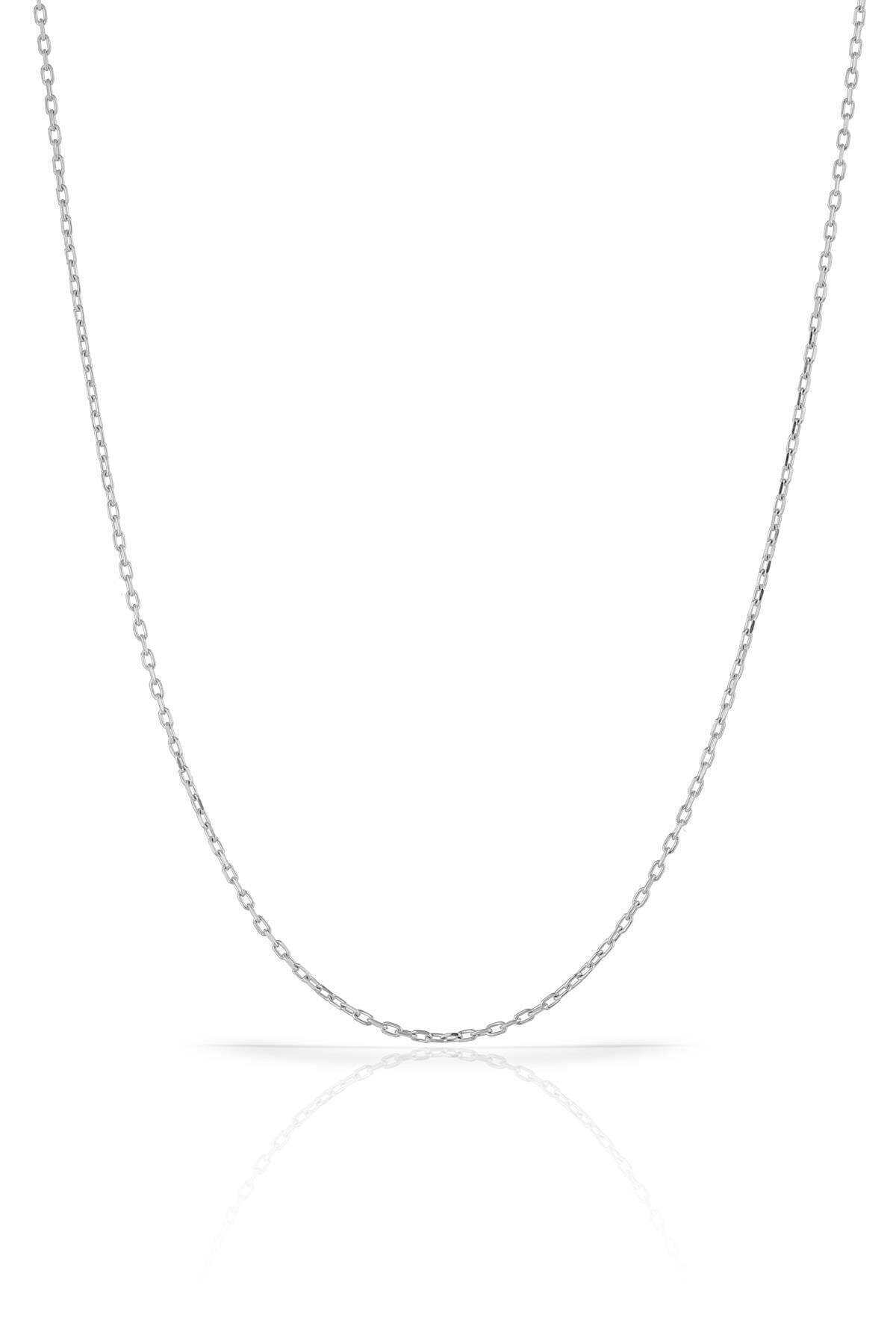 Women's Rhodium-Plated Force Chain Necklace in 925 Sterling Silver