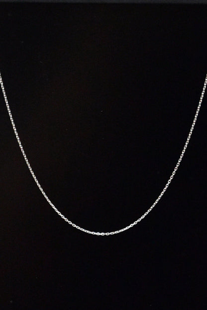 Women's Rhodium-Plated Force Chain Necklace in 925 Sterling Silver