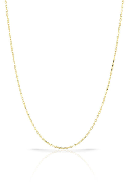 Women's Gold Plated Forse Chain 925 Sterling Silver Necklace