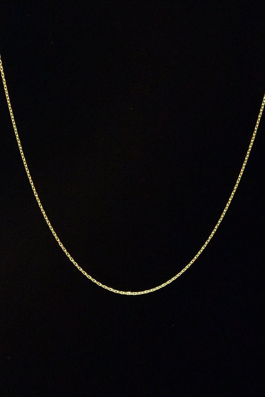 Women's Gold Plated Forse Chain 925 Sterling Silver Necklace