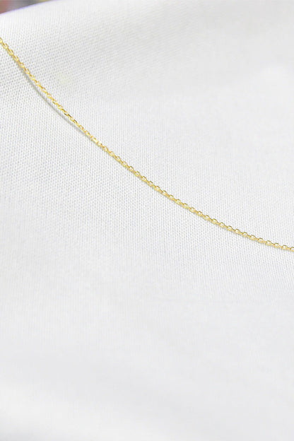 Women's Gold Plated Forse Chain 925 Sterling Silver Necklace