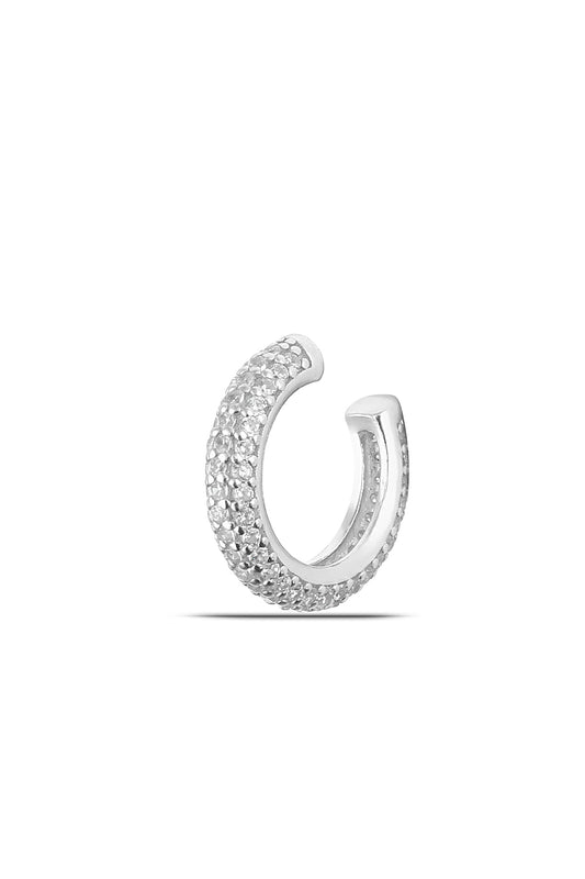 Women's Zircon Stone Detailed 925 Sterling Silver Earrings