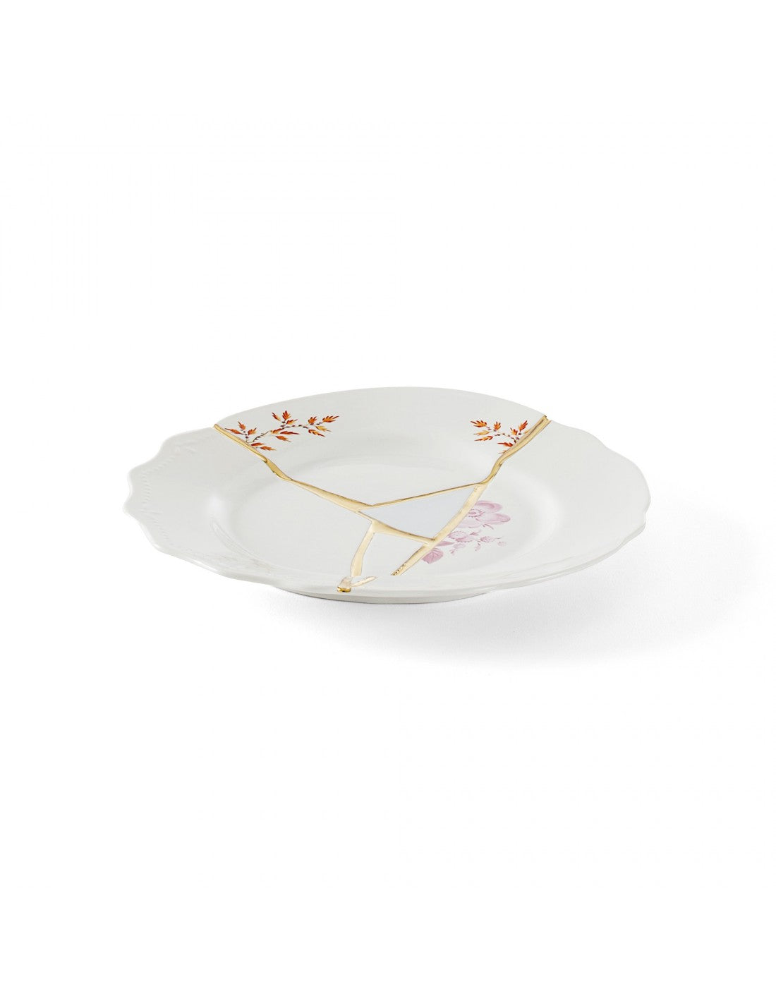 SELETTI Kintsugi Porcelain dessert plate n'1" - pack of 2