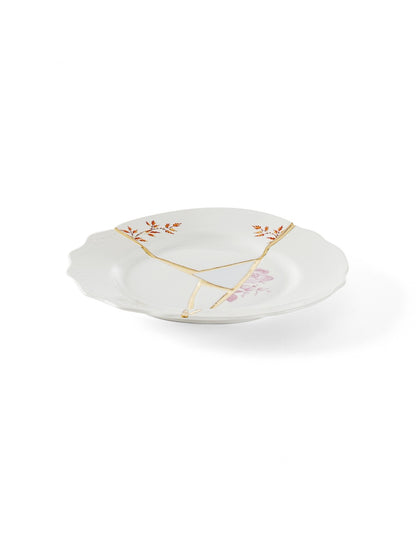 SELETTI Kintsugi Porcelain dessert plate n'1" - pack of 2
