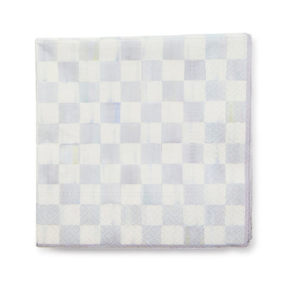 Sterling Check Luncheon Paper Napkins