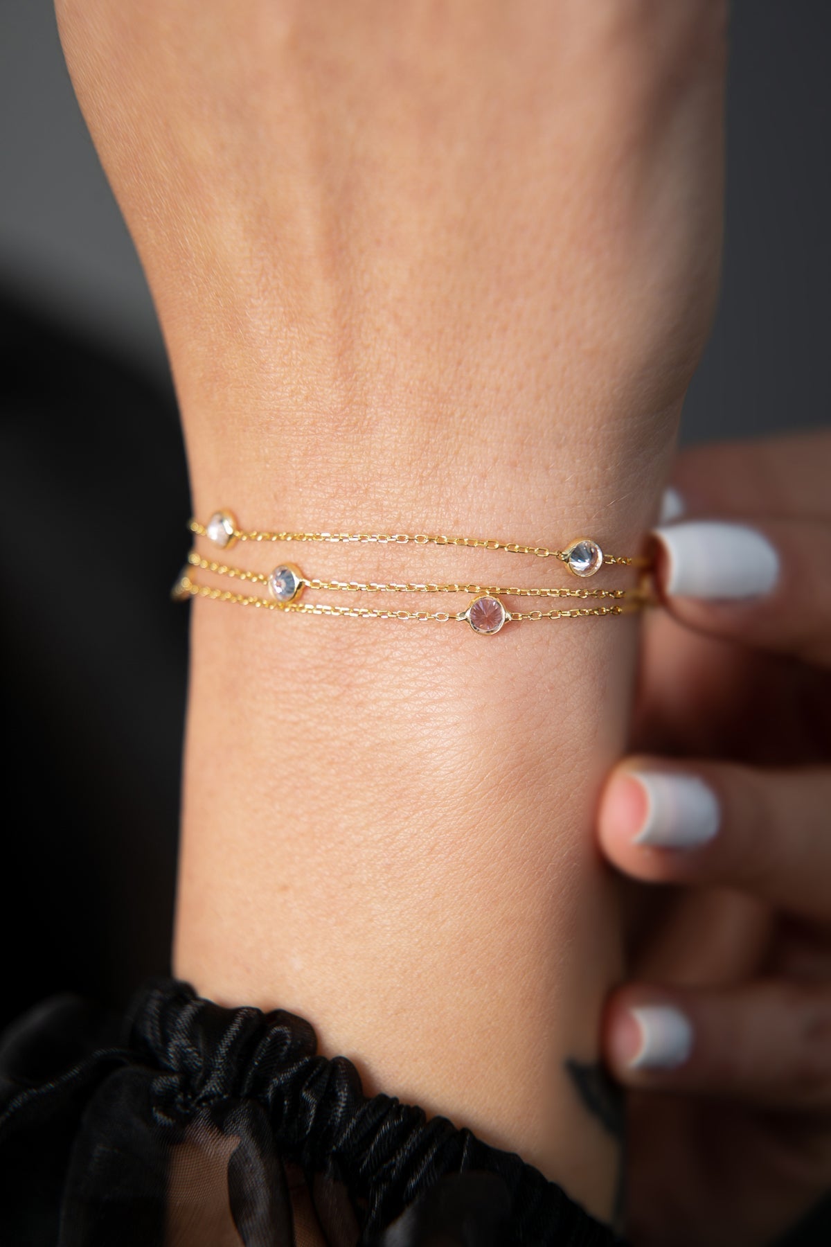 Women's Stone 925 Sterling Silver Bracelet