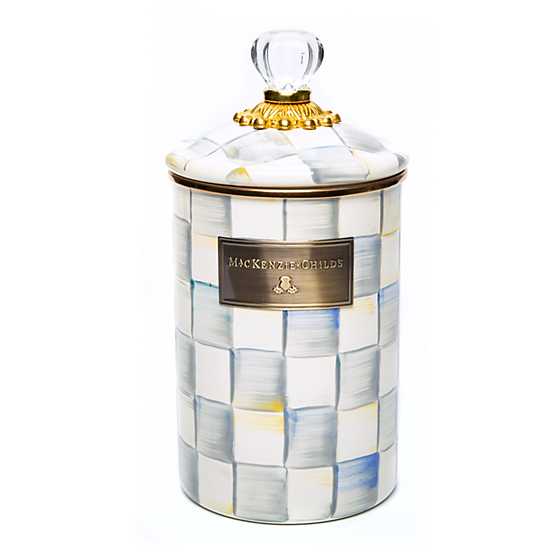 MacKenzie-Childs Sterling Check Canister Large