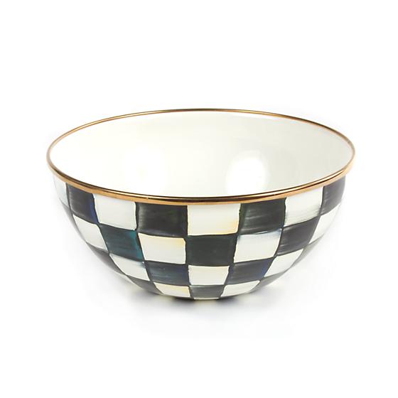 MacKenzie-Childs Courtly Check Enamel Everyday Bowl - Small Tableware Mackenzie Childs 