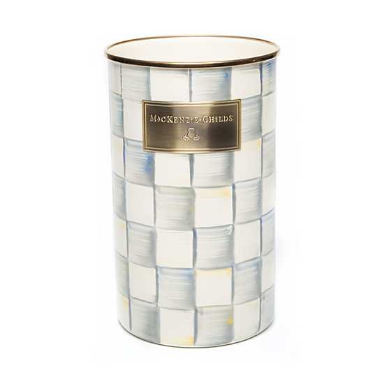 MacKenzie-Childs Sterling Check Utensil Holder